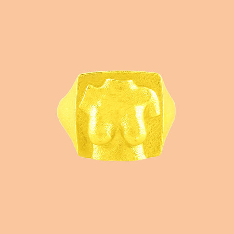 Arvino | Granular Diva Signet Ring