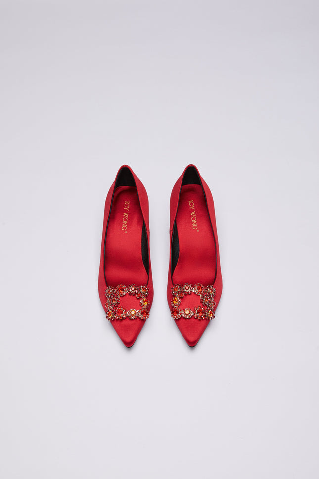 Icy Wong | Elsie Silk Pumps