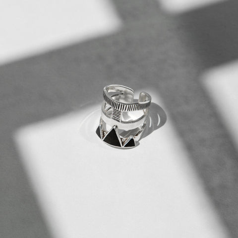 Yelli Jewels | Pierścionek Grey Eben