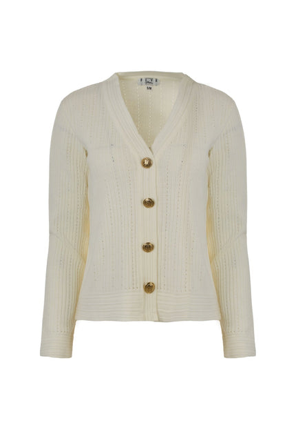 Five p.m. | Estelle Cardigan White