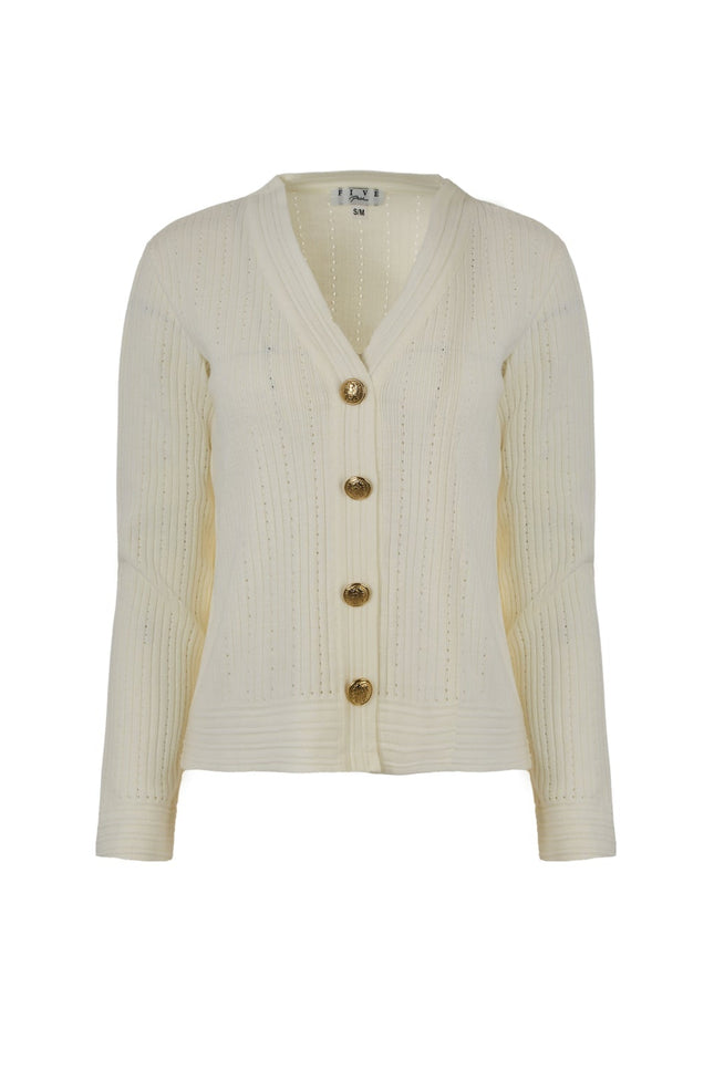 Five p.m. | Estelle Cardigan White