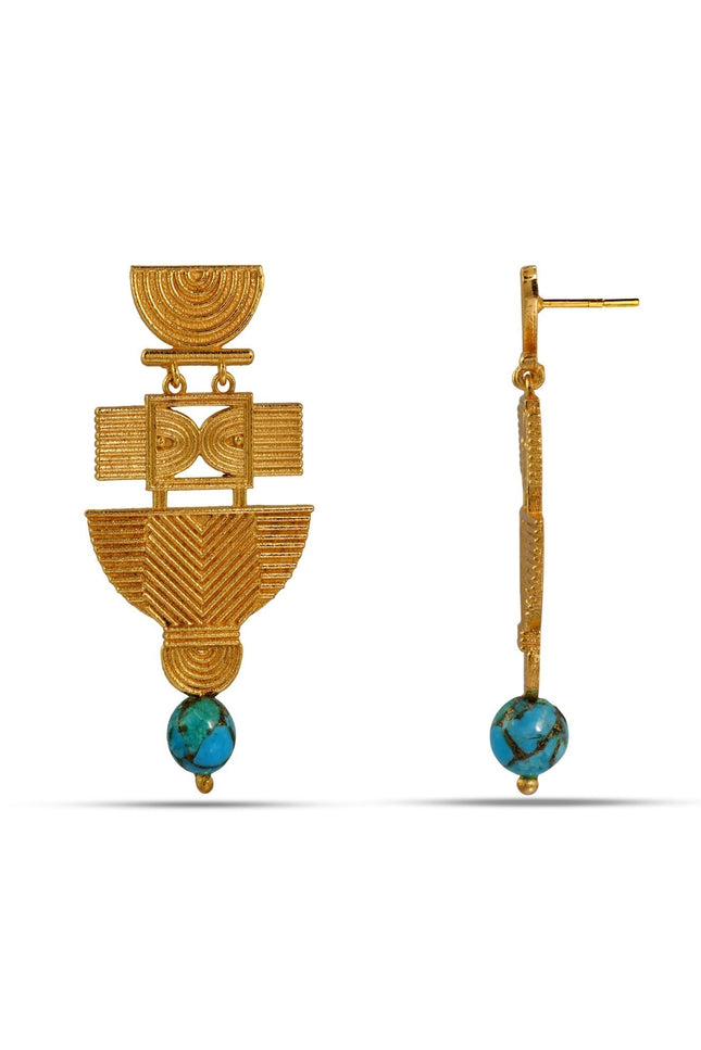 Arvino | Turquoise Folk Earrings