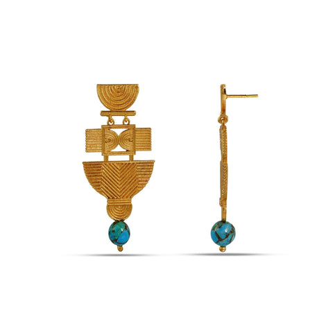 Arvino | Turquoise Folk Earrings