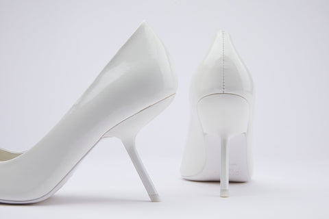 Icy Wong | Czółenka Adessa ze skóry lakierowanej