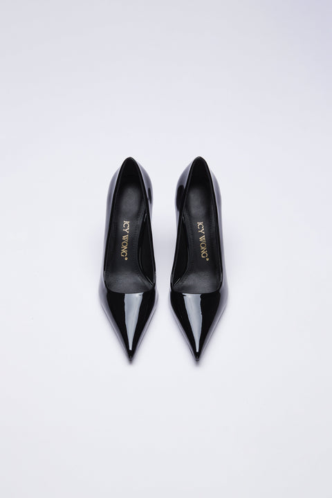 Icy Wong | Czółenka Adessa ze skóry lakierowanej