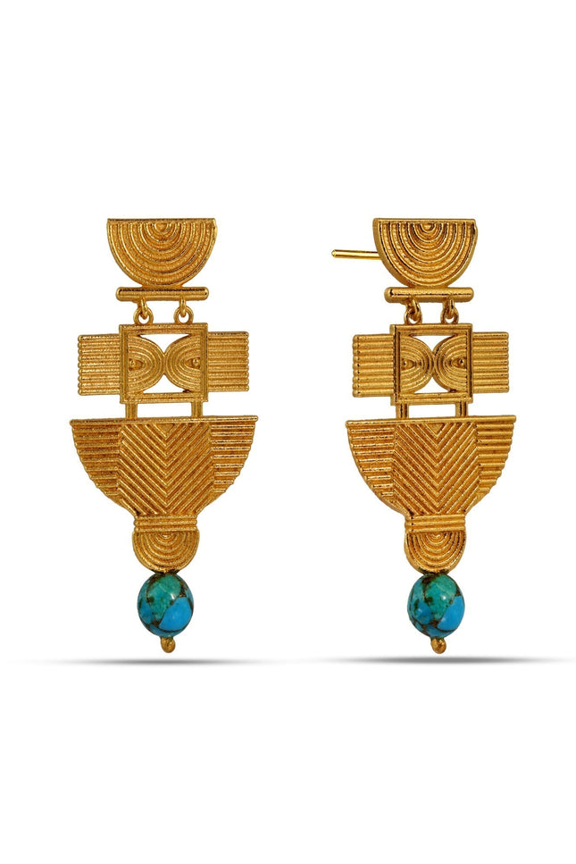 Arvino | Turquoise Folk Earrings