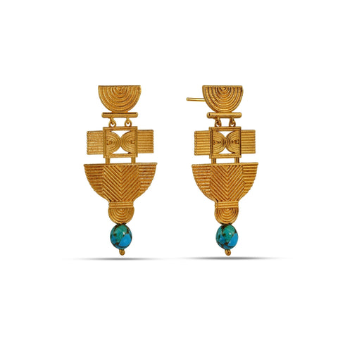 Arvino | Turquoise Folk Earrings