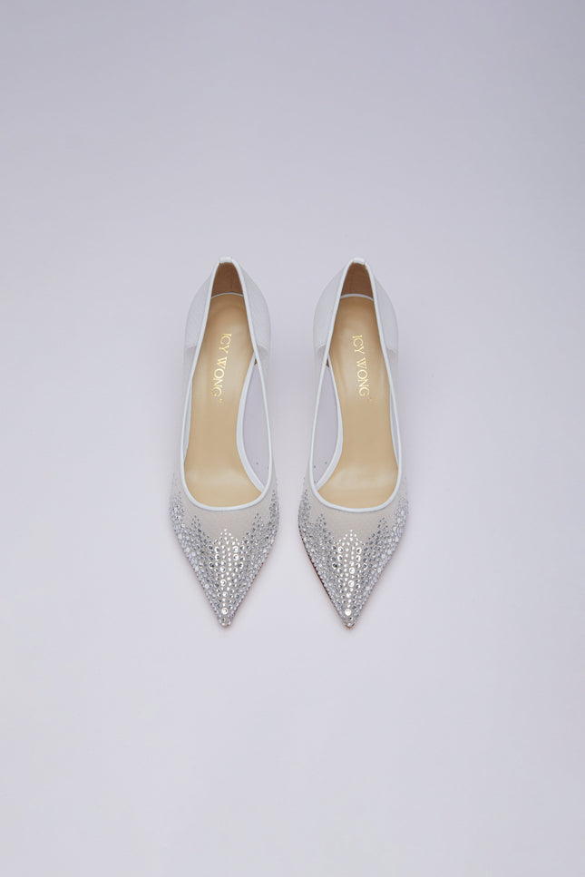 Icy Wong | Solène Crystal embellished Pumps