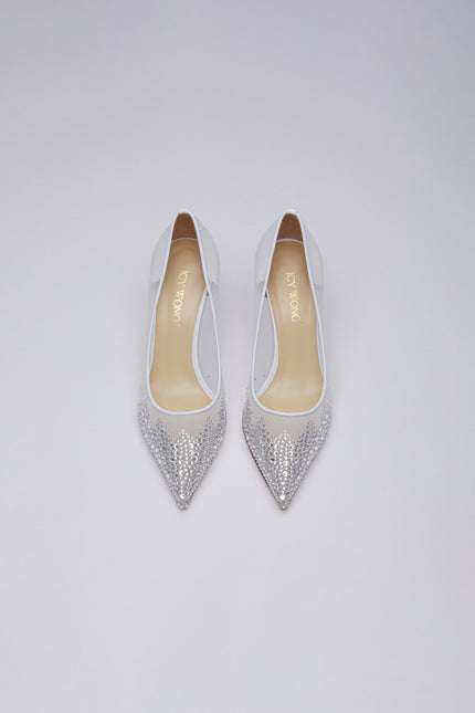 Icy Wong | Solène Crystal embellished Pumps