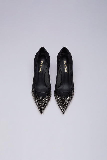 Icy Wong | Solène Crystal embellished Pumps