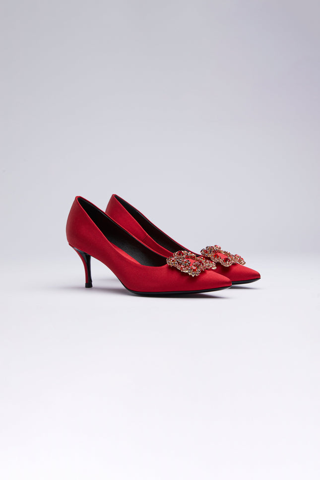 Icy Wong | Elsie Silk Pumps