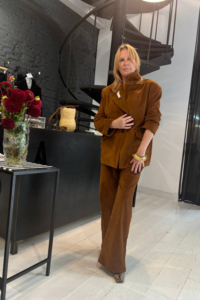 Tailored Corduroy Vintage Style Blazer EDINBURGH( Back to stock )