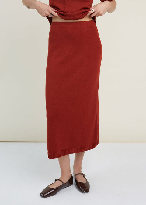 Monala | Merino Wool Skirt in Natural White