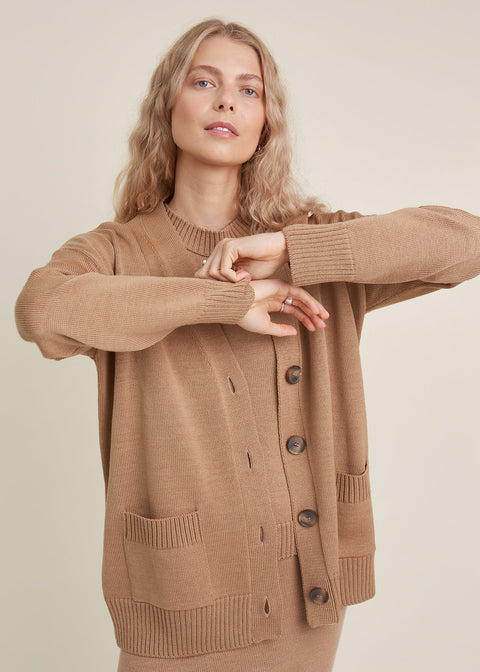 Monala | Kardigan z wełny merino