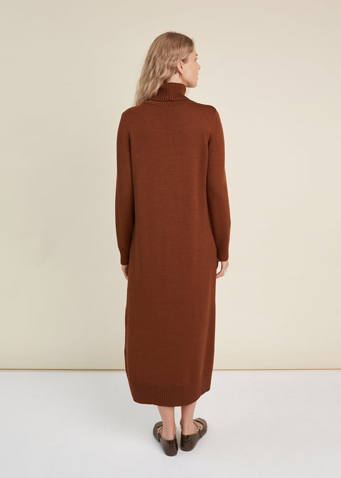 Monala | Sukienka z golfem z wełny merino