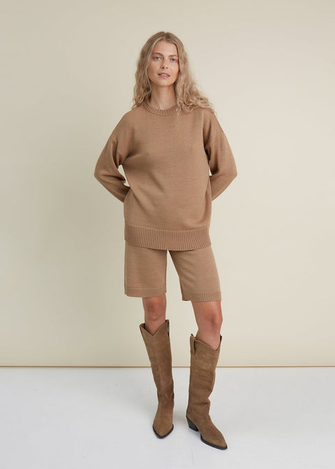 Monala | Sweter z wełny merino z okrągłym dekoltem