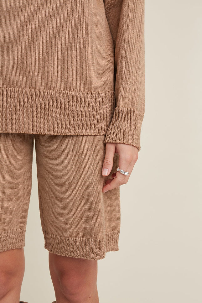 Monala | Crew Neck Merino Wool Knitted Sweater