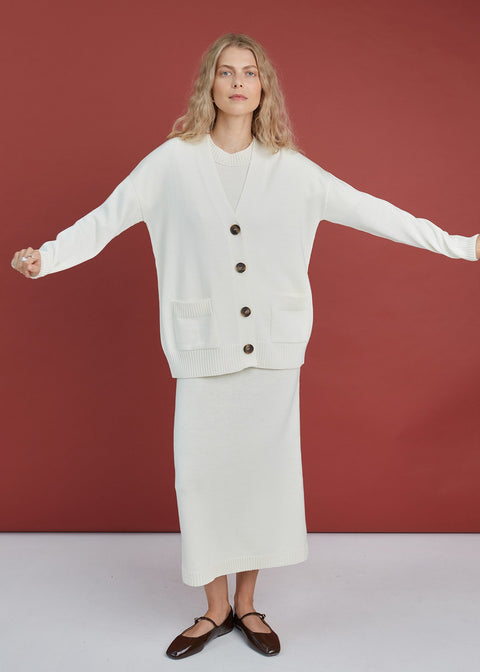 Monala | Kardigan z wełny merino zapinany na guziki