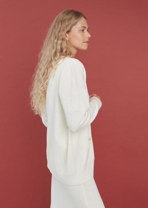 Monala | Kardigan z wełny merino zapinany na guziki