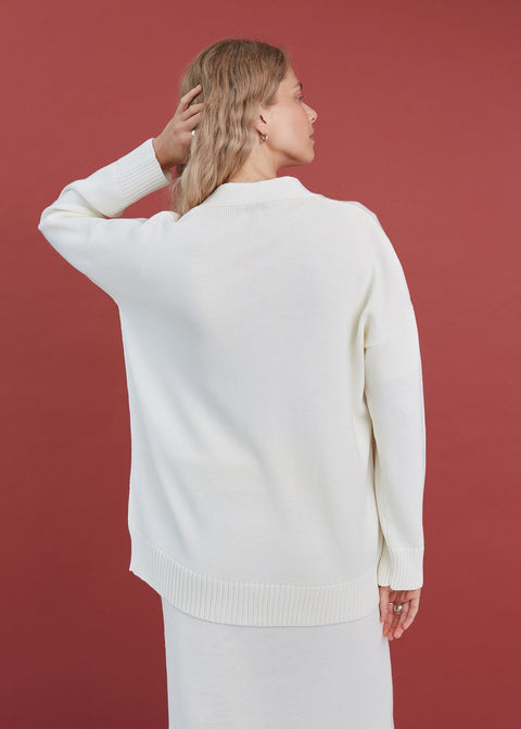 Monala | Kardigan z wełny merino zapinany na guziki