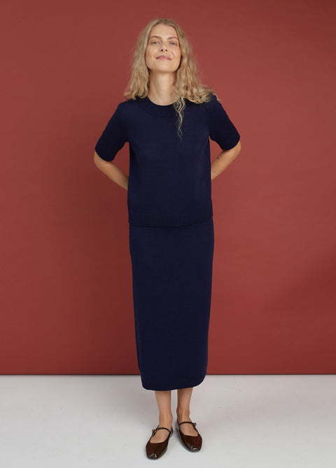 Monala | Merino Wool Skirt in Natural White