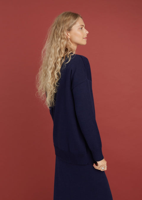 Monala | Kardigan z wełny merino zapinany na guziki