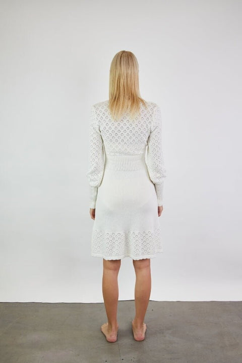 Monala | Lace knitted merino wool dress