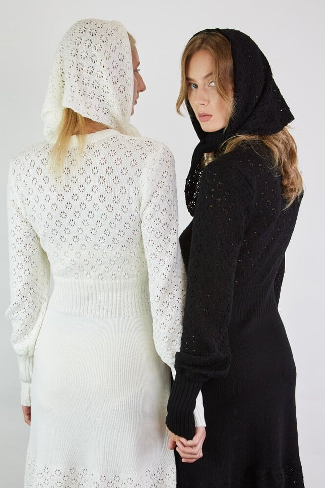 Monala | Lace Knitted Merino Wool Dress