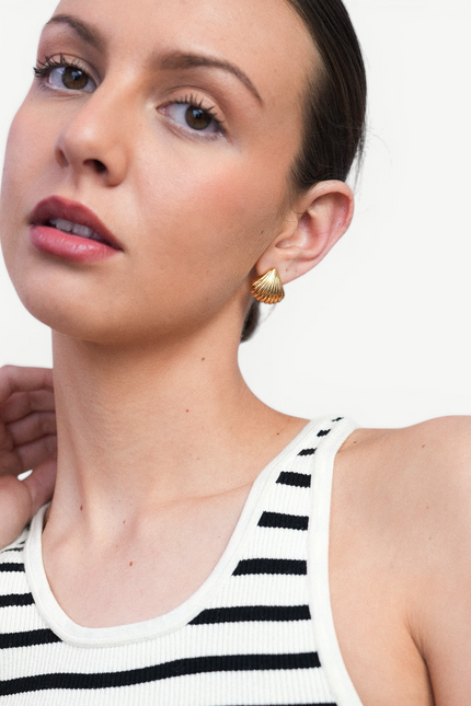 Miss Cecilia | Shell Ear Studs