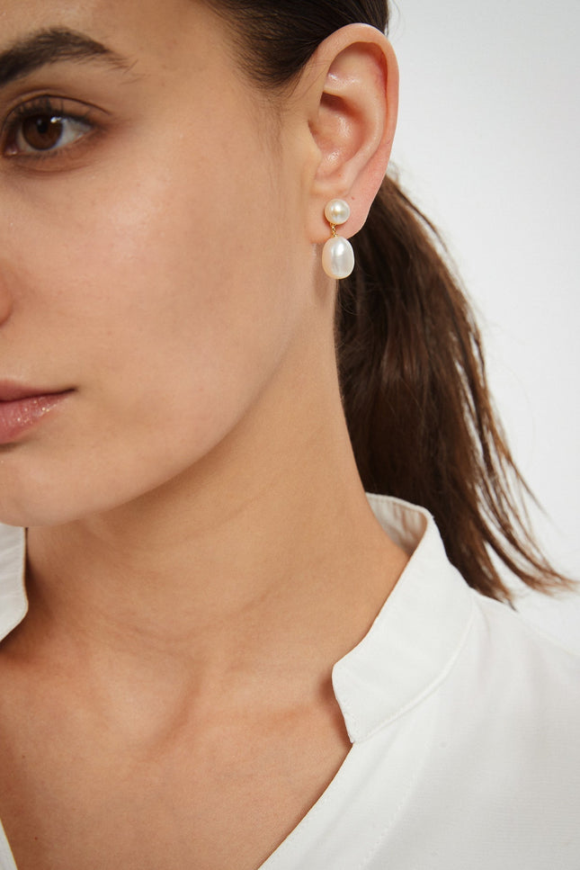 Miss Cecilia | Freshwater Pearl Drop Earrings