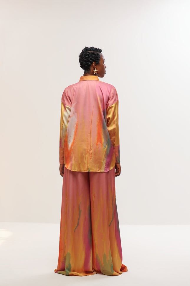 Aluka | Imade wide-leg satin pants.