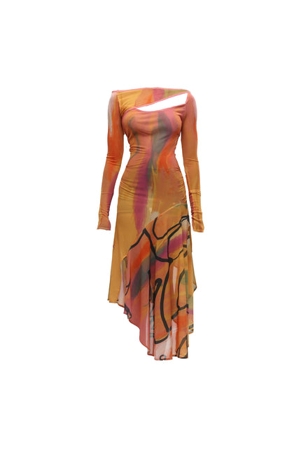 Aluka | SARABI PRINT DRESS