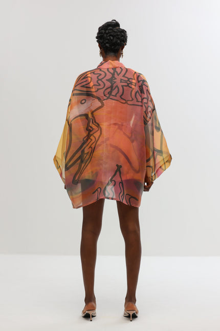 Aluka | Asika Koszula oversize z nadrukiem