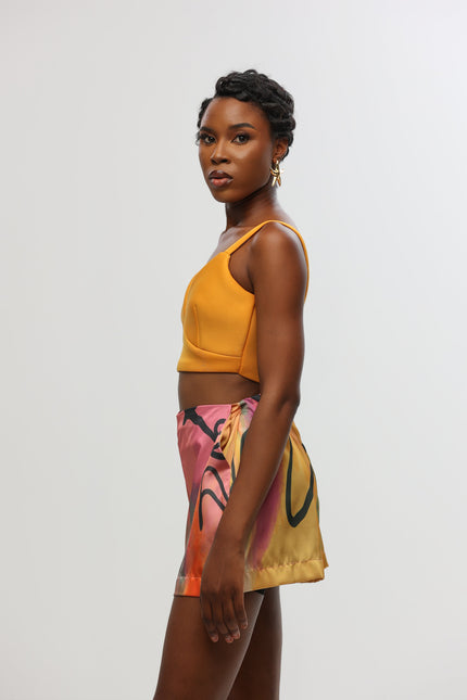 Aluka | ASIKA SATIN SHORTS