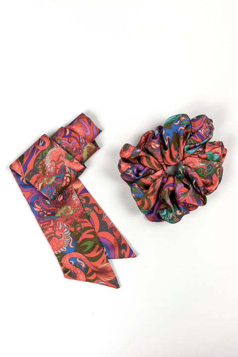 Janara Jones | Fantasy Satin Twilly & Scrunchie Set