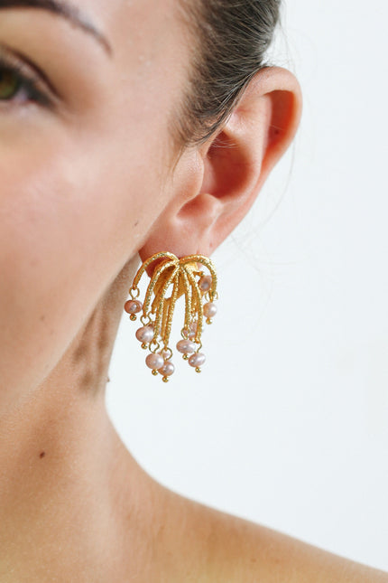 Miss Cecilia | Firework Freshwater Pearl Earrings