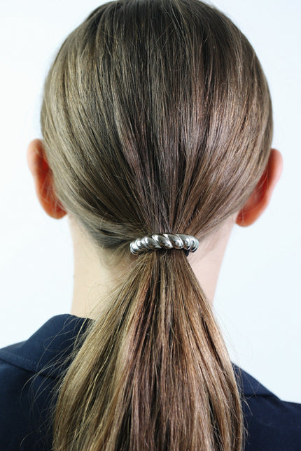 Miss Cecilia | Silver Celine Hair Tie