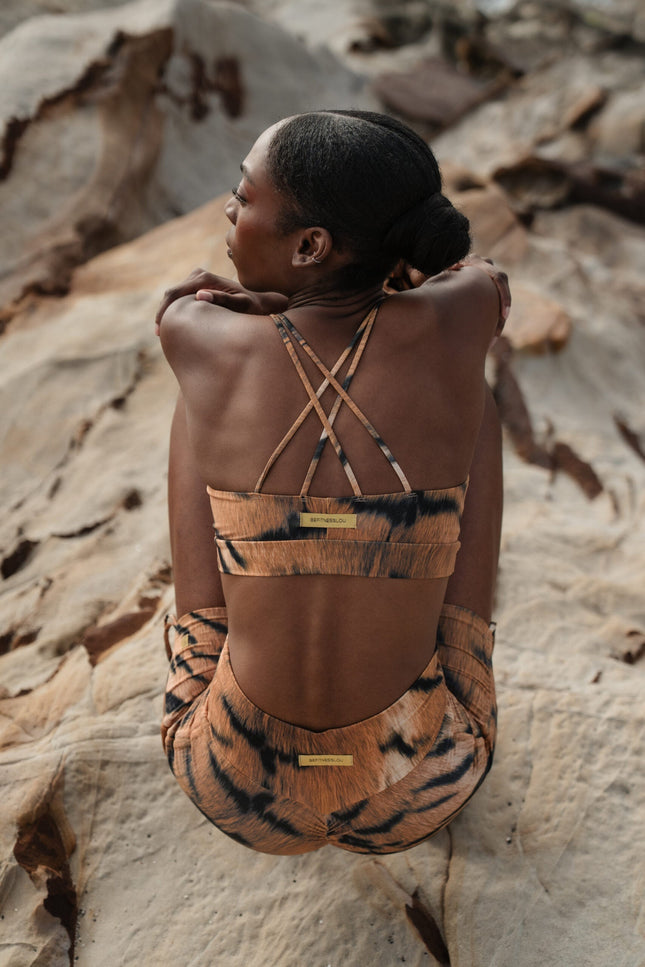 Befitnesslou | Top Ambar Tiger animal print
