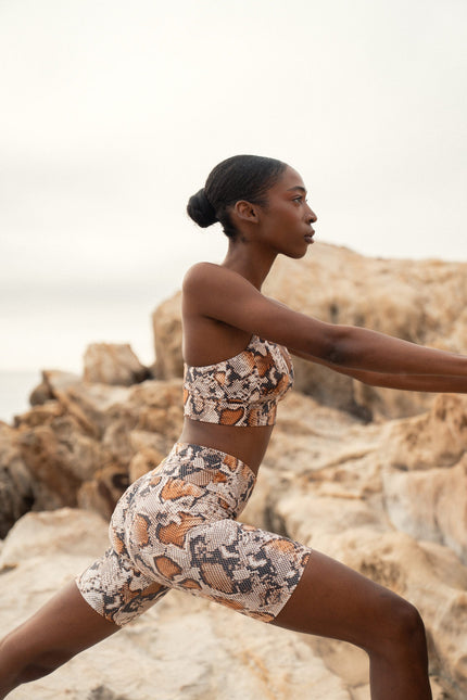 Befitnesslou | Top Ambar White snake print