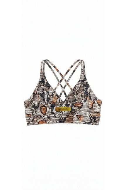 Befitnesslou | Top Ambar White snake print
