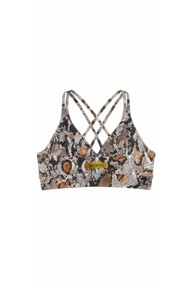 Befitnesslou | Top Ambar White snake print