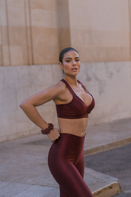 Befitnesslou | Siena red riding leopard top