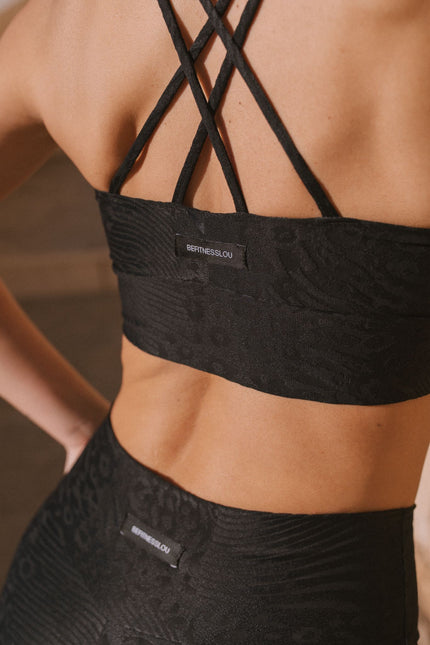 Befitnesslou | Black leopard legging