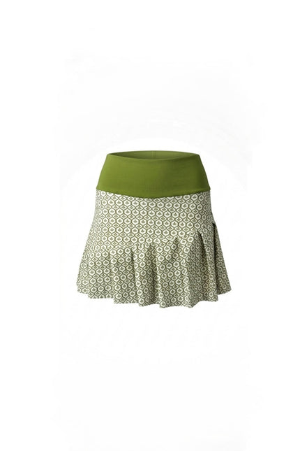 Befitnesslou | Skirt Mint Flor de Lis print