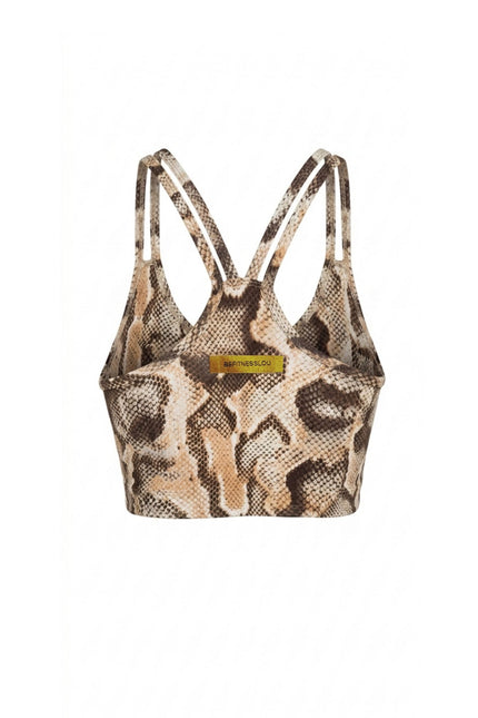 Befitnesslou | Top Lisa beige snake print