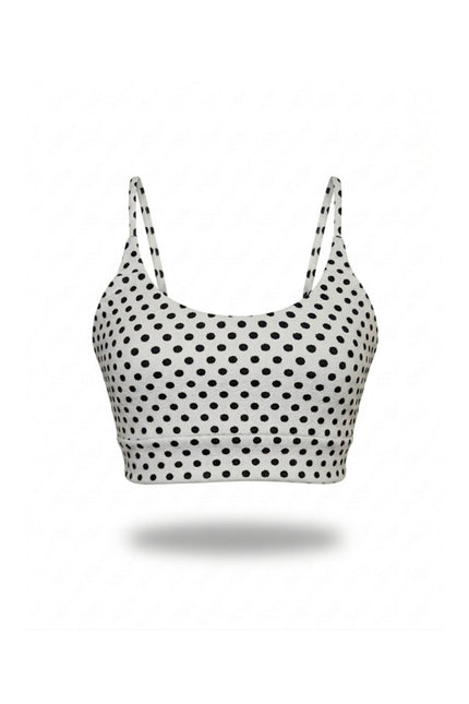 Befitnesslou | Bra CB Polkadot Comfy White&Black