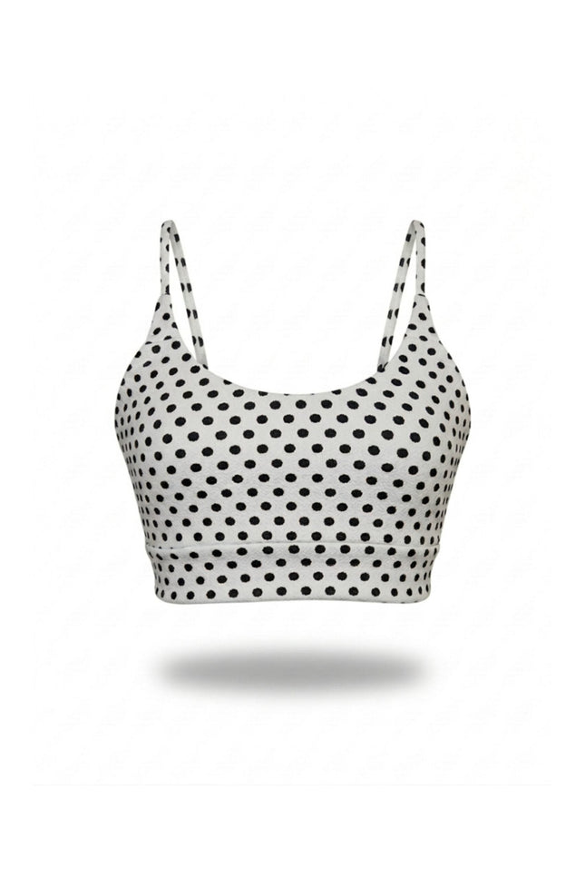 Befitnesslou | Bra CB Polkadot Comfy White&Black