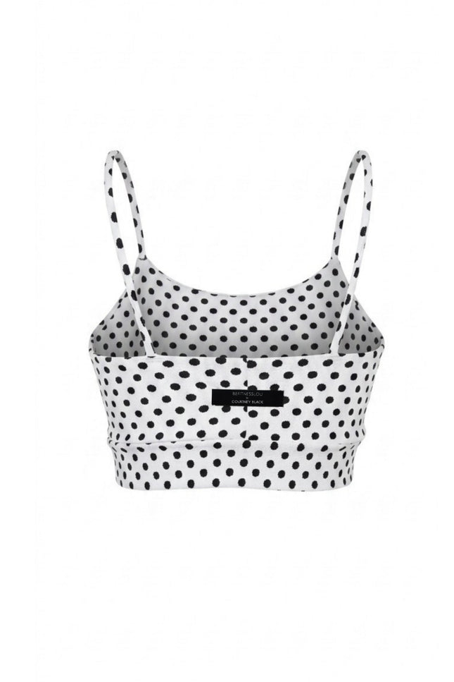 Befitnesslou | Bra CB Polkadot Comfy White&Black