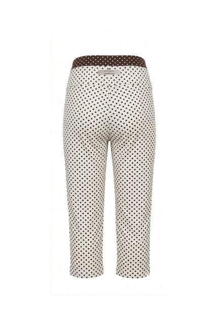 Befitnesslou | Capri CB Polkadot Off White&Brown