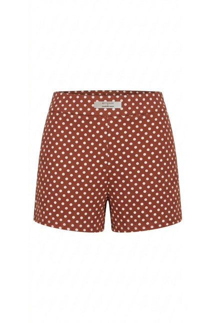 Befitnesslou | Krótkie CB Polkadot Comfy Brown&White